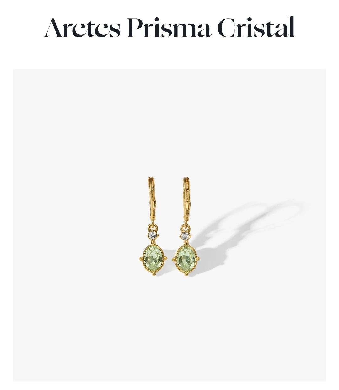 Aretes Prisma Cristal