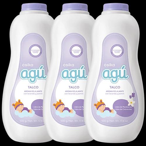 Pack x3 Talcos Agu Lavanda y Jazmín