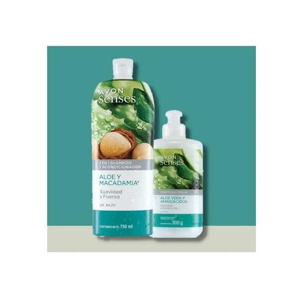 Shampoo Avon Sens + Crema para peinar