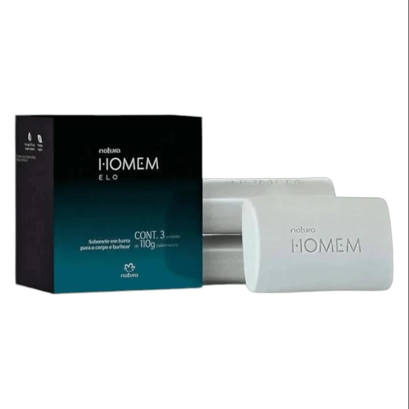 CAJA DE JABONES HOMEM ELO 3 UND