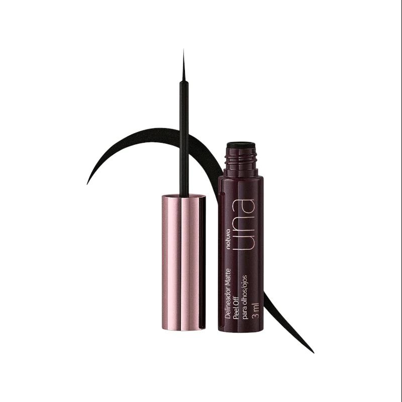 DELINEADOR MATE PEEL OFF PARA OJOS NEGRO UNA NATURA